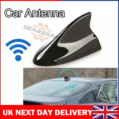 £5.95 • Buy Universal Car Roof Shark Fin Antenna Radio FM/AM Signal Aerial Accessories Black