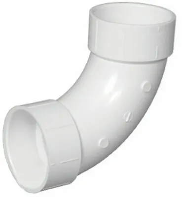 Charlotte Pipe  1-1/2in Dia. X 1-1/2in Dia. Hub To Hub  90 Deg. 40  PVC  Elbow • $6.99