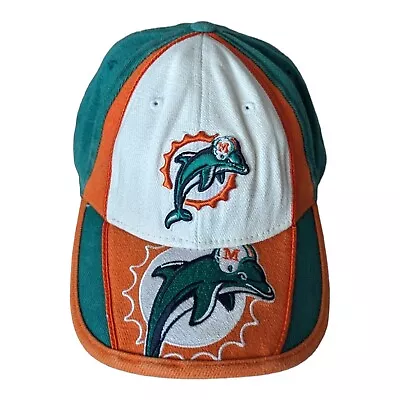 Vintage Miami Dolphins Hat Ball Cap NFL Football Small Size  Strap Back  • $15