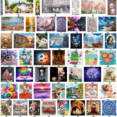 $7.14 • Buy 5D Diamond Painting Kits DIY Full Drill Cross Stitch Diamond Art Wall Decoration