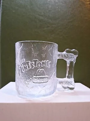 Vtg McDonalds RocDonalds Flintstones 1993 Pre-Dawn Glass Coffee Mug • $6.99