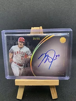 Mike Trout 2016 Topps The Mint On Card Auto!Autographs /55 #FA-MTR Hot! Hof! • $475