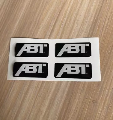 ABT 3D Gel Domed Sticker Badge Alloy Car Decal 35x15mm X4 • £3.50