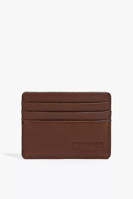 COUNTRY ROAD HERITAGE LEATHER CREDIT CARD CASE WALLET In Cognac RRP$39.95 • $29