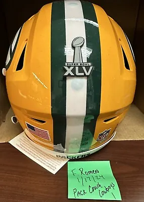 Aaron Rodgers Autographed Packers Speed Flex Full-Size Football Helmet Fanatics • $1300