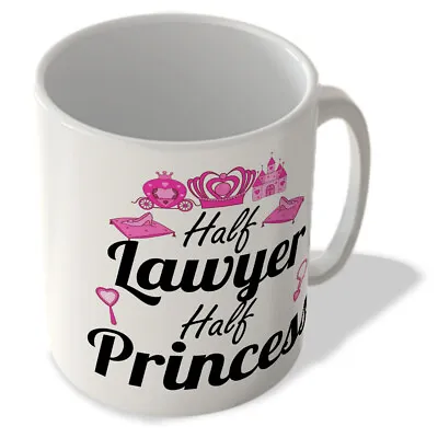 £9.99 • Buy Half Lawyer Half Princess - Mug