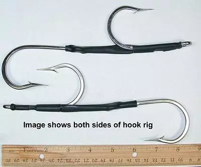 2 Size 11/0 7691S Double Hook Stiff Rigs • $19.11