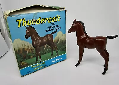 Vintage Marx Toy Thundercolt Horse From Johnny West Brown Colt + Original Box • $29.99