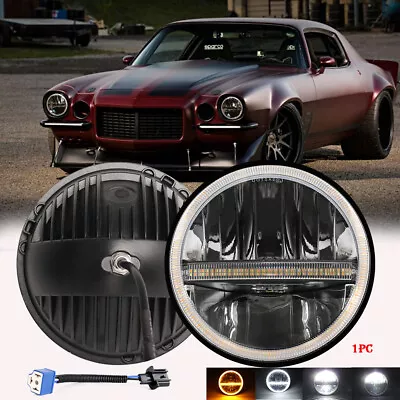 $50.78 • Buy DOT 7  Round LED Headlight Hi/Lo Beam Fit For Chevy 67-1981 Camaro 75-1980 C10