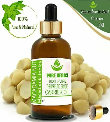 £9.86 • Buy Pure Herbs Macadamia Nut 100% Pure & Natural Macadamia Indica Carrier Oil
