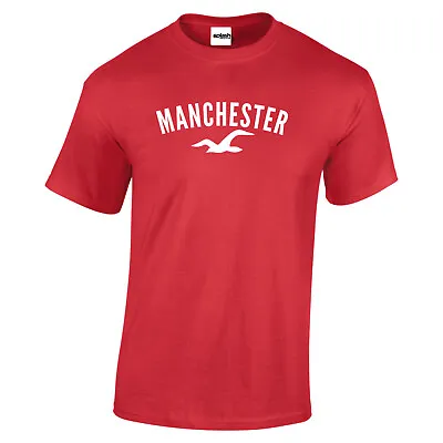 Manchester Lancashire United 5 Colour T Shirt Sizes To 3XL Football Fan HL • £8.97