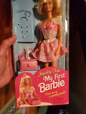 Vintage Jewelry Fun My First Barbie Doll 16005 Mattel 1996 NIB NRFB Free Ship • $27