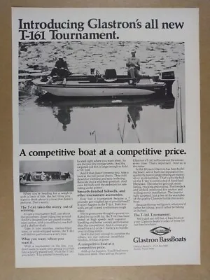 1976 Glastron T-161 Tournament Bass Boat Vintage Print Ad • $9.99