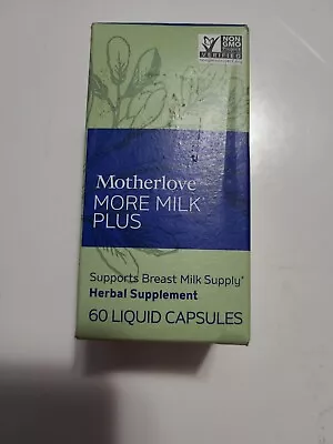 Motherlove More Milk Plus Supports Lactation 60 Capsules Exp 07/2026+ • $12.99