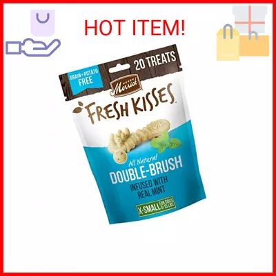 Merrick Fresh Kisses Oral Care Dental Dog Treats For Dogs Extra Small Dogs 5-15 • $14.60