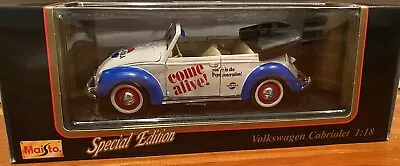 Maisto 1:18 Volkswagen PEPSI COLA RARE Diecast Model • $27