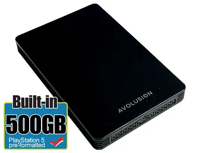 Avolusion HD250U3-Z1-PRO 500GB USB 3.0 Portable External Gaming PS5 Hard Drive  • $39.99