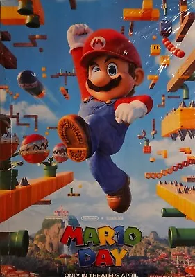 ORIGINAL SUPER MARIO BROTHERS MOVIE MAR10 DAY – 2-Sided 13.5 X 19.5  Poster • $9.98
