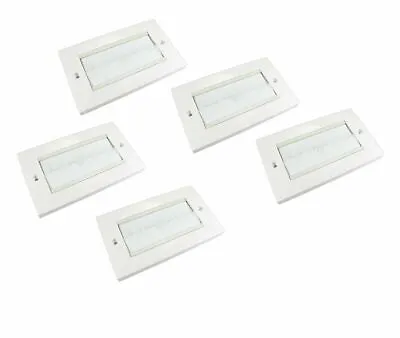 5 X 2 Gang White Brush Wall Outlet Cable Entry Plate Tidy Mount Wall Plate • £16.72