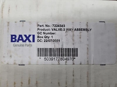 £59 • Buy MAIN COMBI 24SE | 24HE | 28HE DIVERTER VALVE 248062 7224343 | New Brand