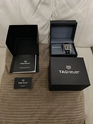 TAG Heuer Monaco Men's Black Watch - WAW131A.FC6177  Pristine Condition  • £771