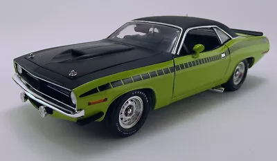 1970 Plymouth Hemi Aar Cuda Sublime Green Barracuda Rare Vinyl Top 1:18 Acme Gmp • $239.95