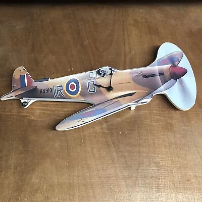 Spitfire Wall Clock NEW Boxed Fighter Plane Gift WW2 RAF Supermarine • £13.99