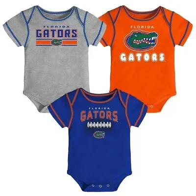 NCAA Florida Gators Baby Boys' 3pk Bodysuit Set PICK SIZE • $22.99