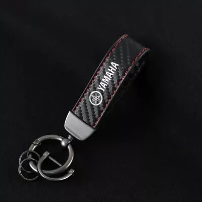 Yamaha Black Red Key Tag Keychain Motorbike Bike Accessory Gift • $14.50