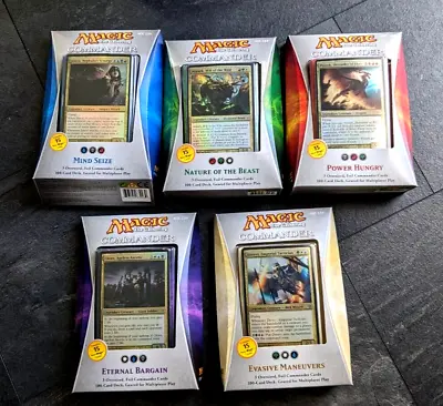 COMMANDER 2013 - 5 Deck Set - 4 Are FACTORY SEALED Mtg SEE DESCRIPTION!!! • $299.99