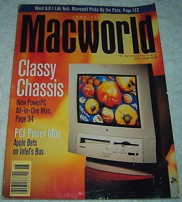 Macworld Magazine June 1995 MacIntosh Apple Mac Computers • $4.99