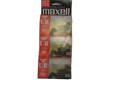 Maxell LN 90 Cassette Tape Lot 3 Vintage Sealed Brand New 😎 • $14.44