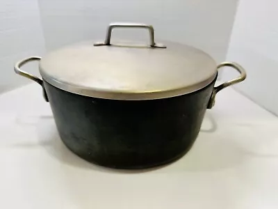 MAGNALITE GHC 5 Quart Anodized Stock Pot Dutch Oven W/ Lid USA Vtg • $29.99