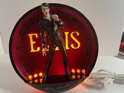 Elvis In The Spotlight The '68 Comeback Special Lighted Light Up Plate # A4463 • $24.99