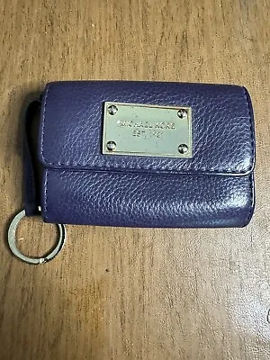 Michael Kors Leather Wallet Purple Wallet Women • $24