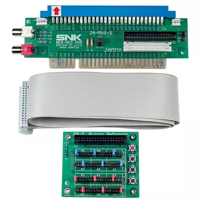 SNK NEO GEO MVS 2/4/6 Slots MV2 MV4 MV6 JAMMA Adapter Arcade W/ Button Remapper • $38.26