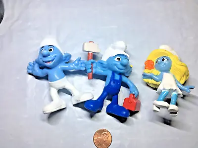 Smurf Mini Action Figures Mcdonalds Peyo 2013 2011 Lot Crazy Handy Smurfette • $4