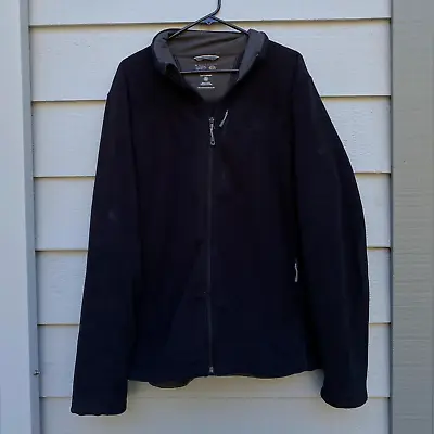 Mountain Hardwear Men's XL Fleece Jacket BLACK Ski Snowboard Hard Wear X-Large • $39.99