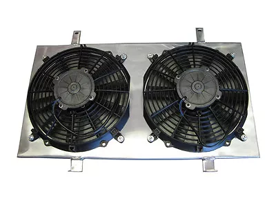 ISR Performance Radiator Fan Shroud Kit & Dual 12  Fans For 240sx S13 SR20DET • $175