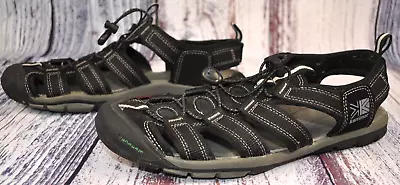 Karrimor Ithaca Black Sandals Men's Size 9 Duragrip Summer Beach WaterShoes • £20.11