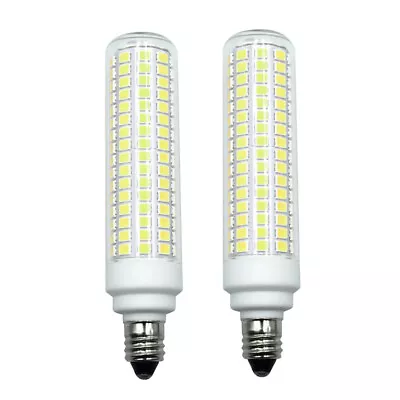 2pcs E11 LED Bulb 12W 110~265V 168-2835 Ceramics Glass Lamp Ceiling Fan Light H • $17.75