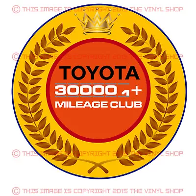 Toyota Decal 300k High Miles Club Tacoma SR5 4X4 4Runner TRD Tundra Fj Cruiser • $7.49