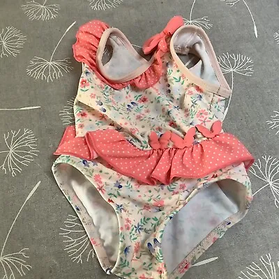 £1.95 • Buy Baby Girls Pink Floral Swimsuit  Age 0/3 Months
