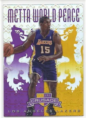 (0277) Metta World Peace #/49 2012-13 Panini Crusade Purple Crusade Prizm #243 • $14.95