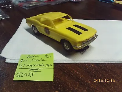 Used Vintage Revell 1/32 Scale '67' Mustang 2+2 Slot Car Rare Yellow (see Pics) • $42.95