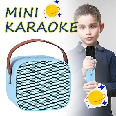 Mini Karaoke Machine 8W Portable Speaker For Kids Funny Toys Christmas Birthday • $18.55