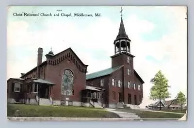 Christ Reformed Church MIDDLETOWN Maryland Antique Frederick Co Postcard 1916 • $19.99