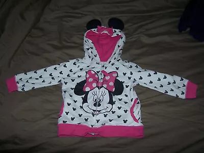 Disney Girls' Minnie Hoodie With Bow And Ear Size 2T • $14.99