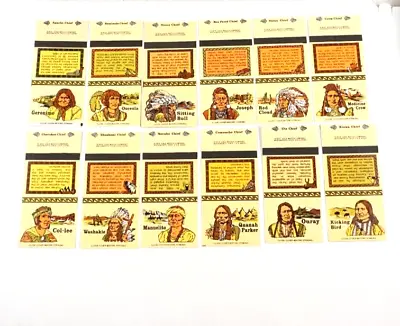 Matchbook Lot Of 12 Indian Chief Ohio Matchbook Cover Collection • $19.99