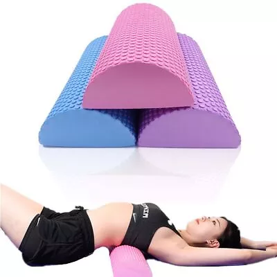 Half Round Yoga Block Roller Balance Pad Muscle Restoration EVA Foam Roller • $17.29
